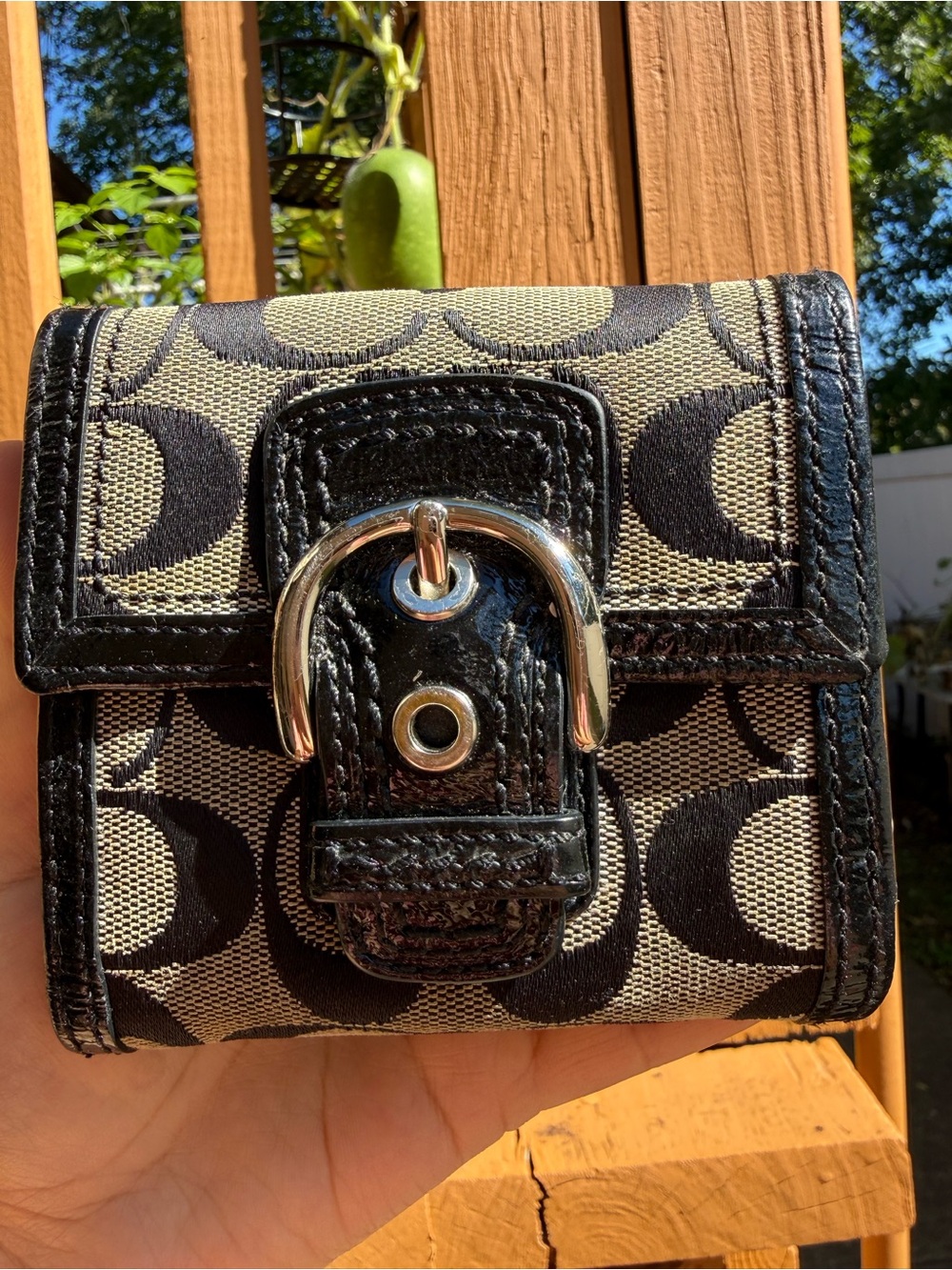 Vintage coach soho buckle wallet